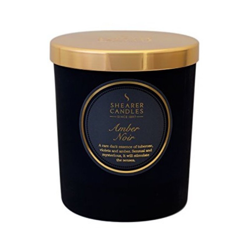 Shearer Candles In Jar Amber Noir 35h