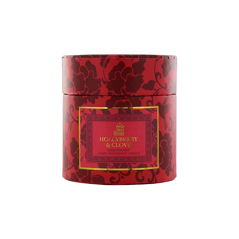 Shearer Candles In Giftbox Hollyberry & Clove 40h