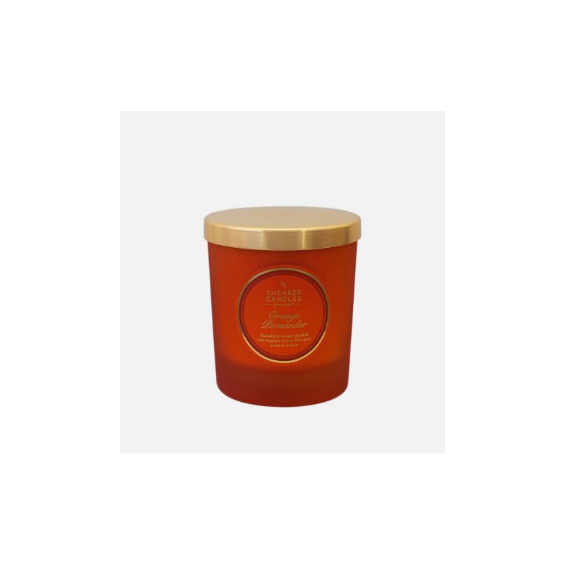 Shearer Candles Orange Pomander Jar With Lid Candle 30h