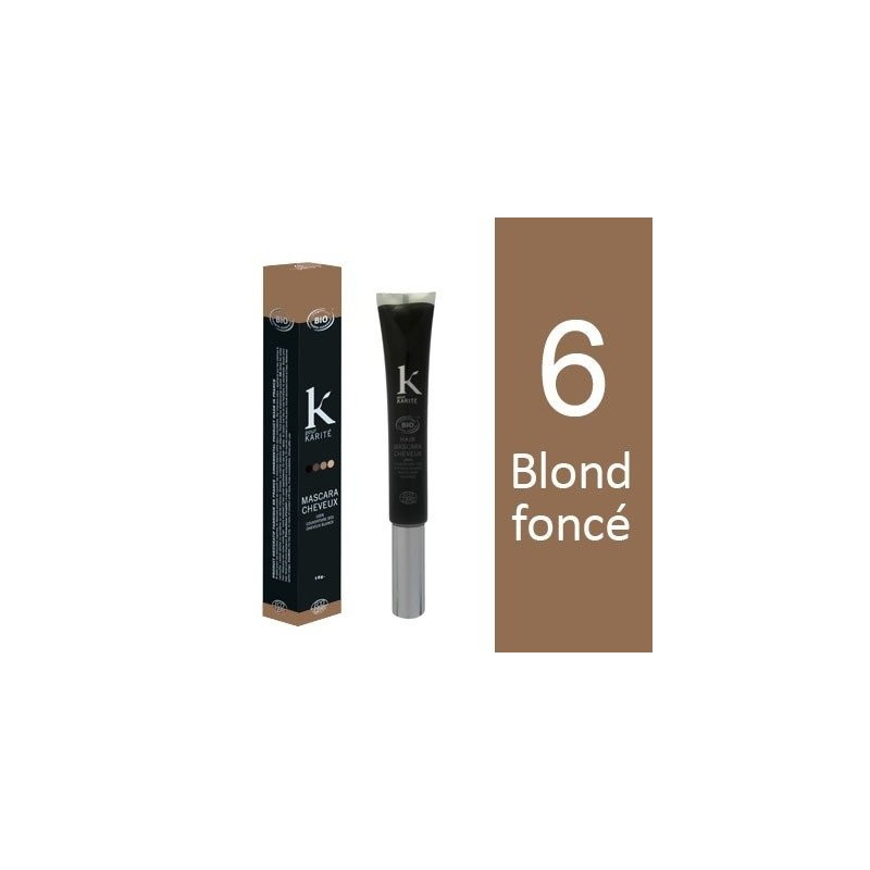 K Pour Karité Organic Hair Mascara - 6 Dark Blond