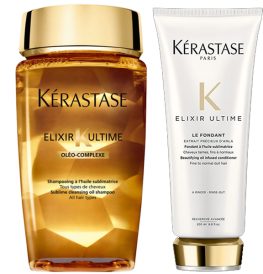 Kerastase Elixir Ultime shampoo 250ml+Kerastase Elixir Ultimate Fondant 200ml Paket