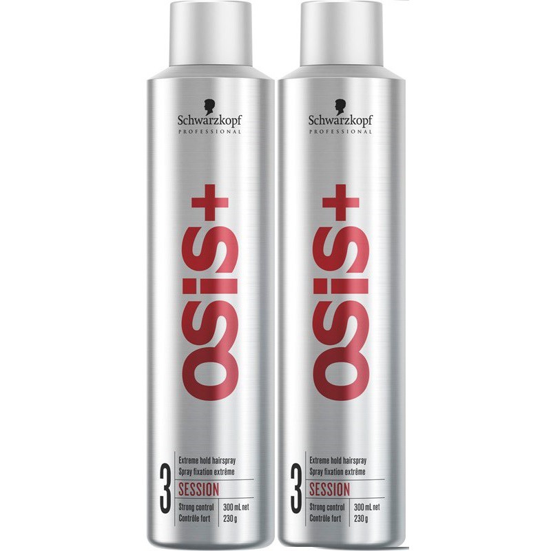 Schwarzkopf Professional OSiS Session Extreme Hold Hairspray 300ml x2