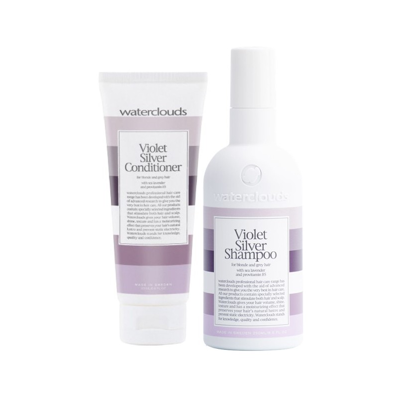 Waterclouds Violet Silver Shampoo 250ml & Violet Silver Conditioner 200ml