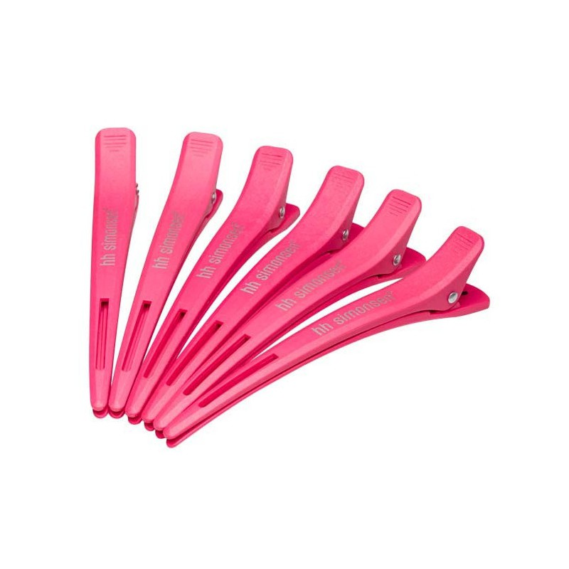 HH Simonsen Carbon Clips HOT PINK (6 st)