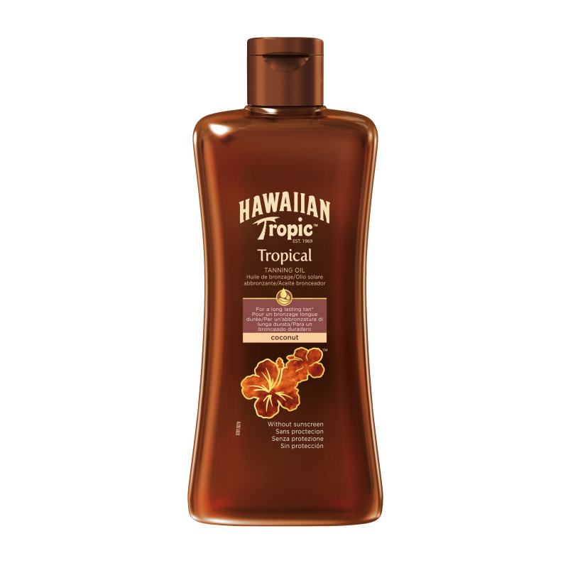 Hawaiian Tropical Tanning Oil Dark 200ml