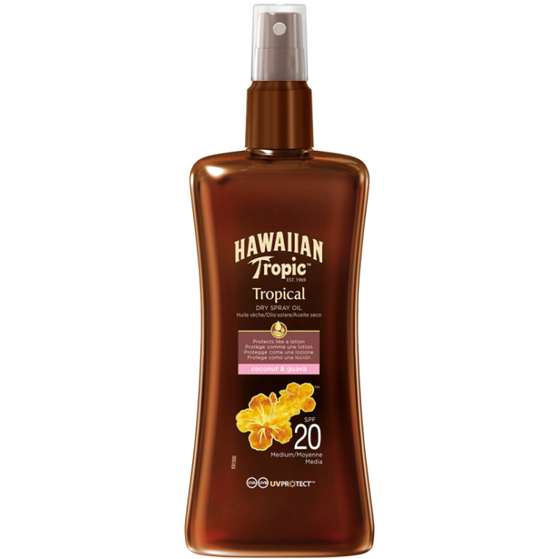 Hawaiian Protective Dry Spray Oil SPF 20 Coconut & Guava 200ml