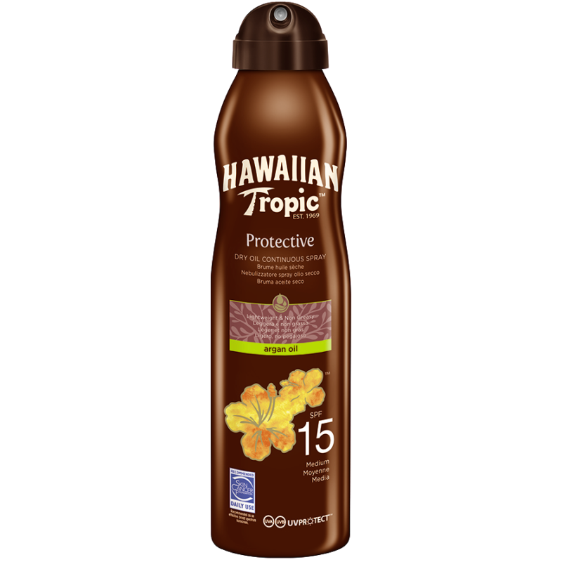 Hawaiian Dry Oil Argan C-spray SPF 15 Argan Oil 177ml