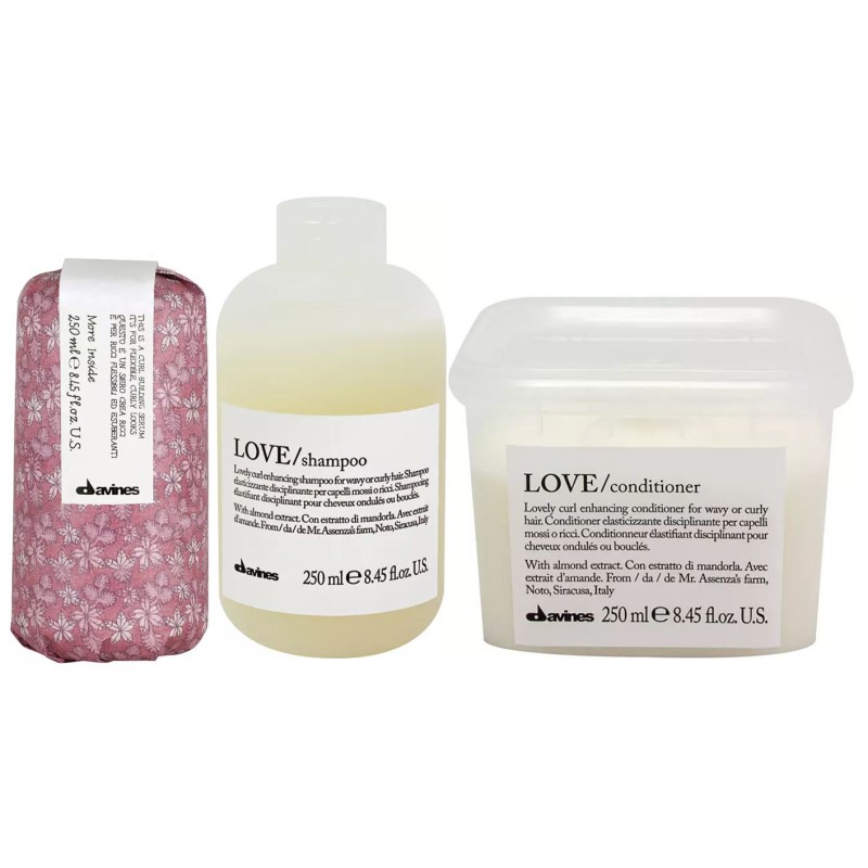 Davines Love Curl Kit Shampoo 250ml + Conditioner 250ml + Serum 250ml