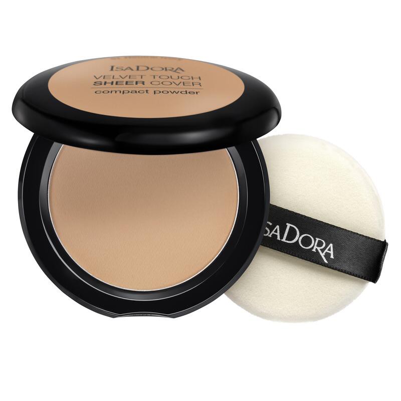 IsaDora Velvet Touch Sheer Cover Compact Powder 47 Warm Tan