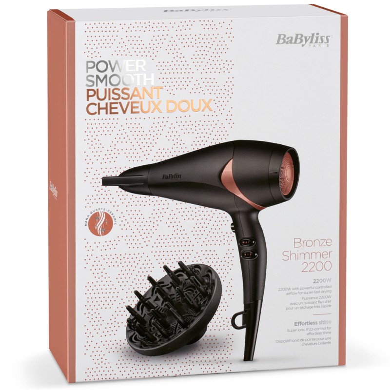 Babyliss Hårfön Power Smooth Bronze Shimmer 2200 D566E