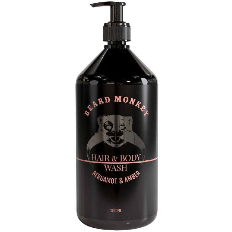Beard Monkey Hair & body Bergamot & Amber 1000 ml