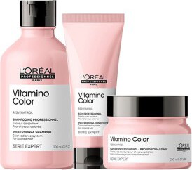 Loréal Professionnel Serie Expert Vitamino Color Schampo 300ml + Balsam 200ml + Inpackning 200ml