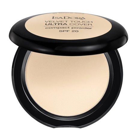 Isadora Velvet Touch Ultra Cover Compact Powder SPF 20 Fair Porcelain 60