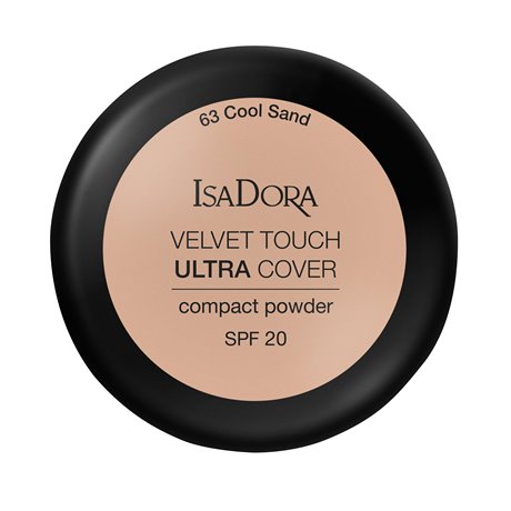 Isadora Velvet Touch Ultra Cover Compact Powder SPF 20 Cool Sand 63