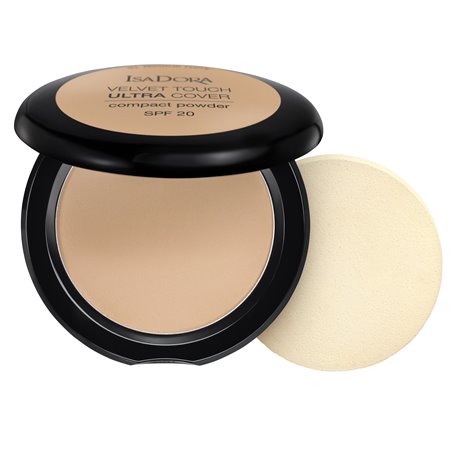 Isadora Velvet Touch Ultra Cover Compact Powder SPF 20 Warm Sand 64