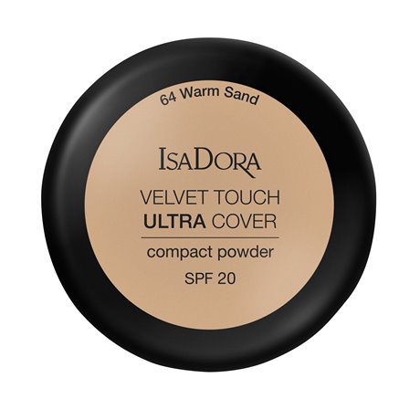 Isadora Velvet Touch Ultra Cover Compact Powder SPF 20 Warm Sand 64