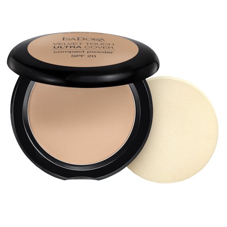 Isadora Velvet Touch Ultra Cover Compact Powder SPF 20 Warm Beige 66