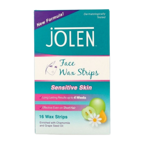 JOLEN Facial Wax Strips Sensitive Skin 16st