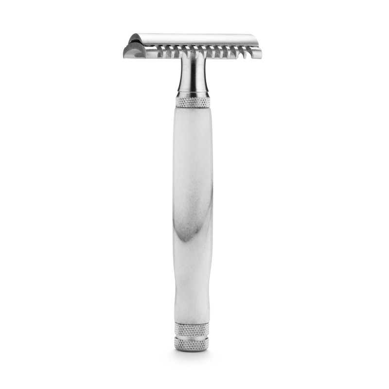 Safety Razor Marble White