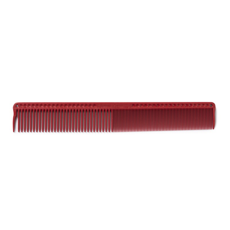 JRL Long round tooth cutting comb 9" Red