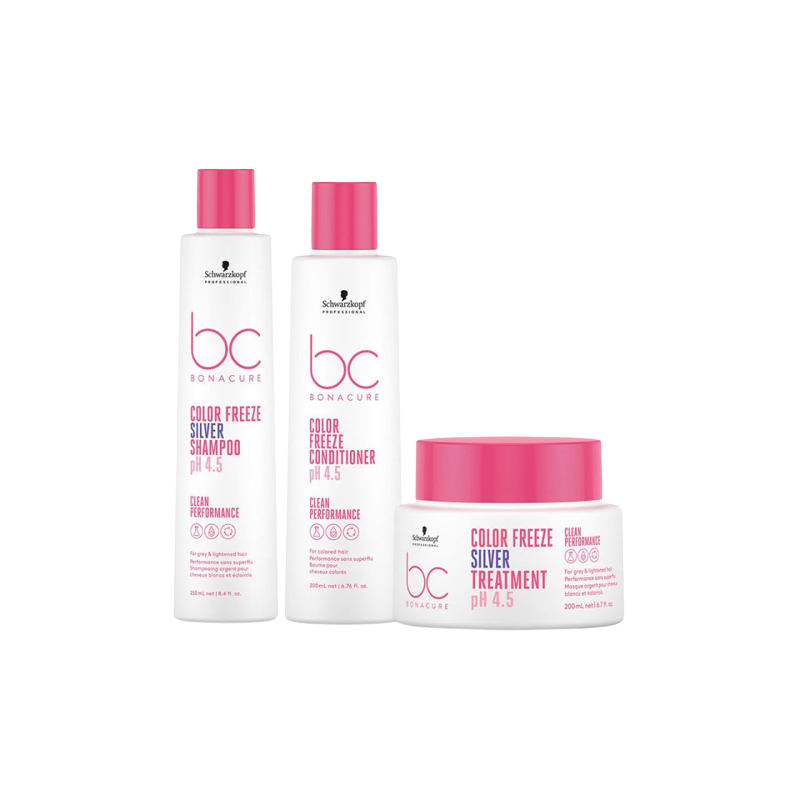 Schwarzkopf BC Bonacure Color Freeze SILVER Trio 250ml + 200ml + 200ml