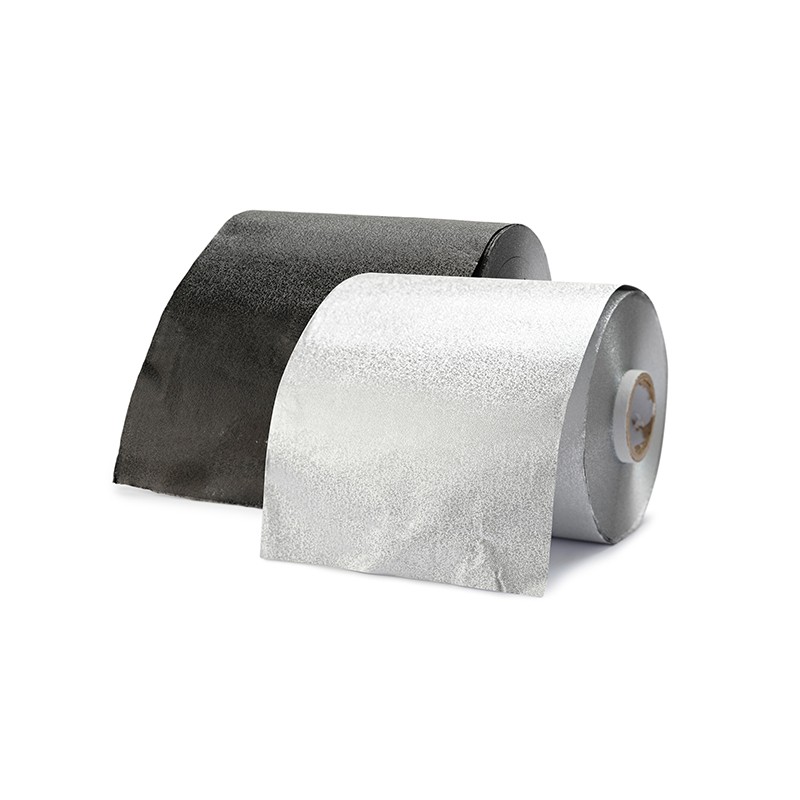 Foil 100 m embossed, black