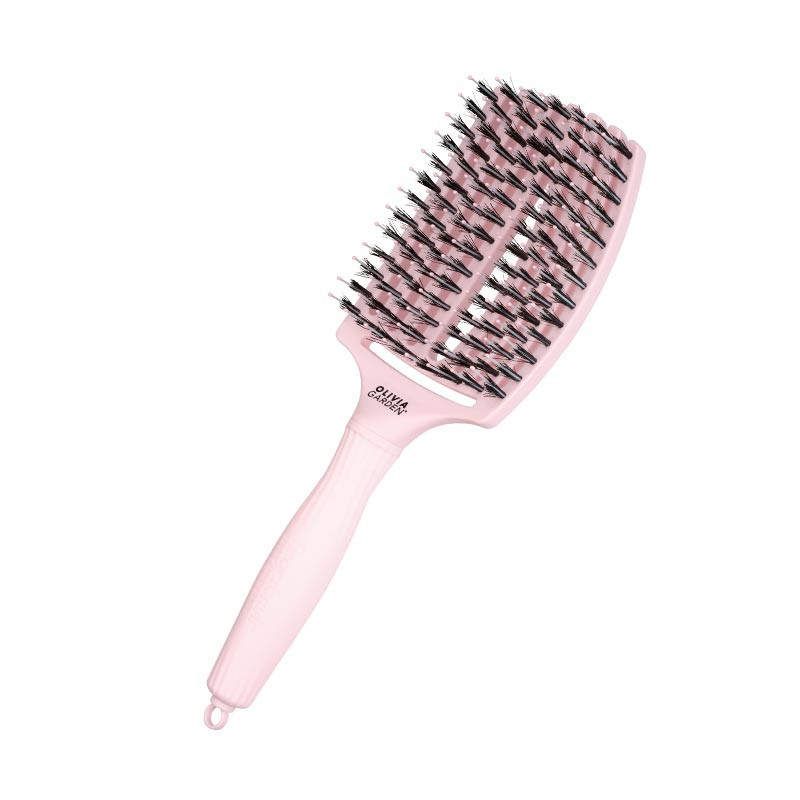 Olivia Garden Finger brush combo pastel pink, L
