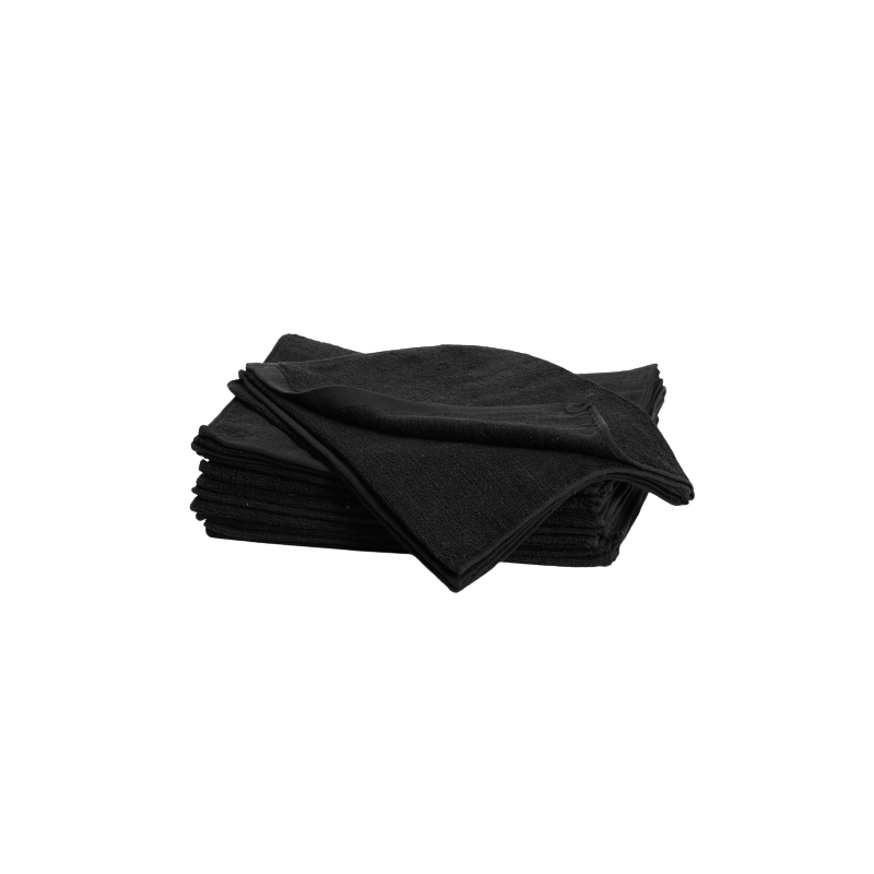 Bleachsafe towel black 34x82 cm