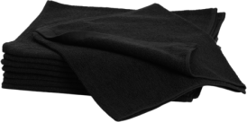 Towel black 34x82 cm 10st