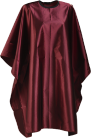 Wako Satin Klippkappa Burgundy