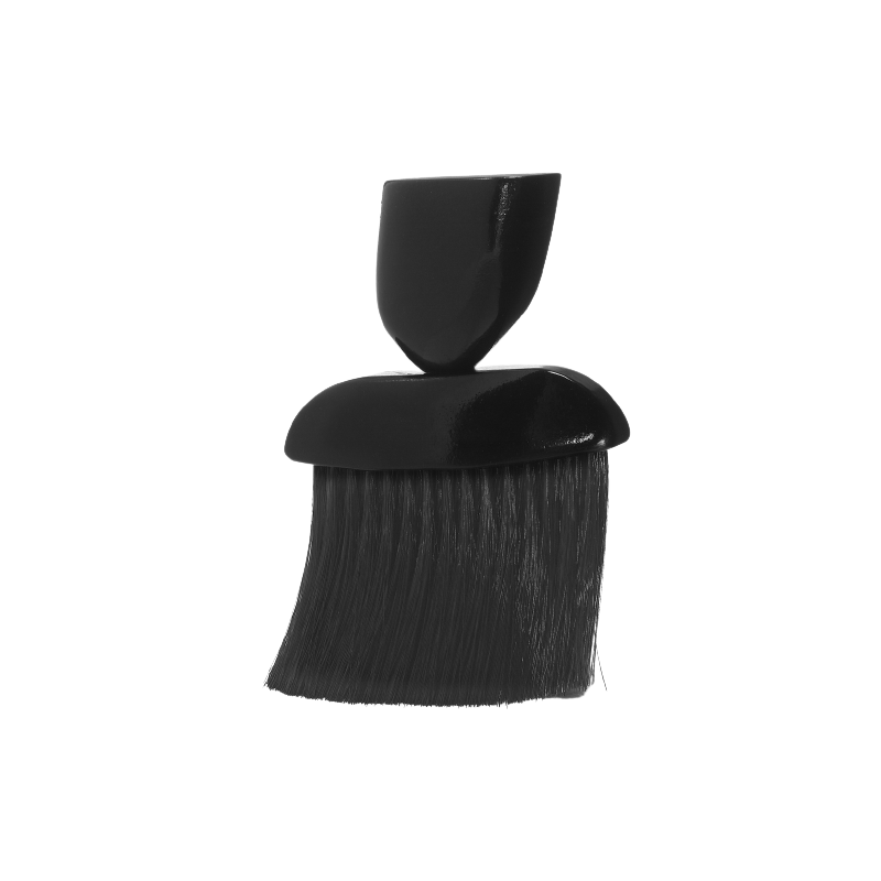 Nackborste i Trä Svart