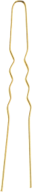 U-formad Hair Pin Guld 50 mm 20st