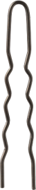 U-formad Hair Pin Svart 55 mm 20st