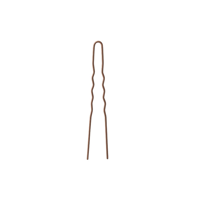 U-formad Hair Pin Brun 67 mm 20st