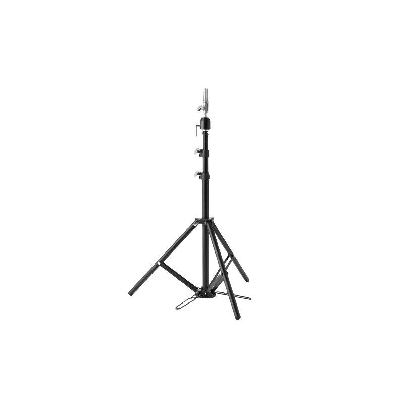 Svart stativ med pedaler