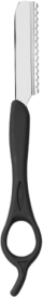 Styling razor, black rubber