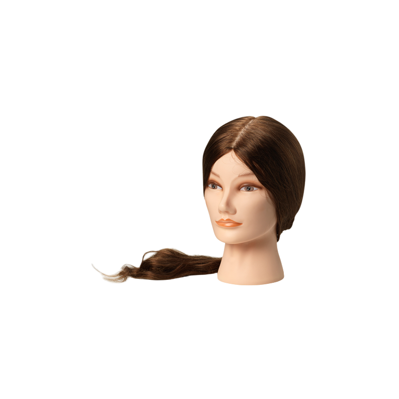 Mannequin Frisördocka Extra Long Dark Brown 55/60cm
