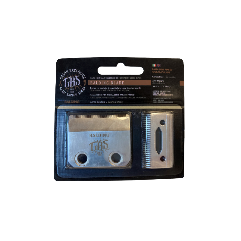 Ga.ma Gbs Semi-Flat Stainless Steel Blade For Gbs Absolute Zero