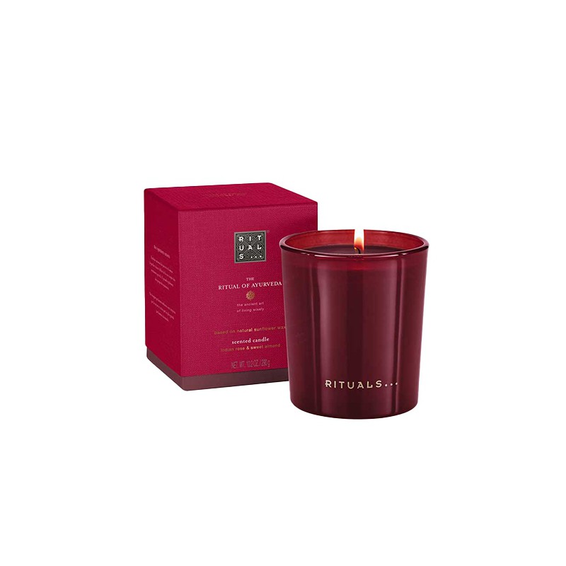 Rituals The Ritual Of Ayurveda Scented Candle Indian Rose & Sweet Almond Oil 290g