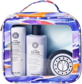 Maria Nila Sheer Silver Beauty Bag