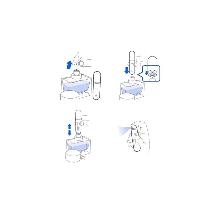 Mini Refill Parfymflaska Rosa 5ml