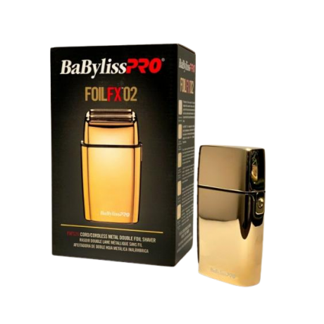 BaBylissPRO Double Foil Metal Shaver Gold FXFS2GE