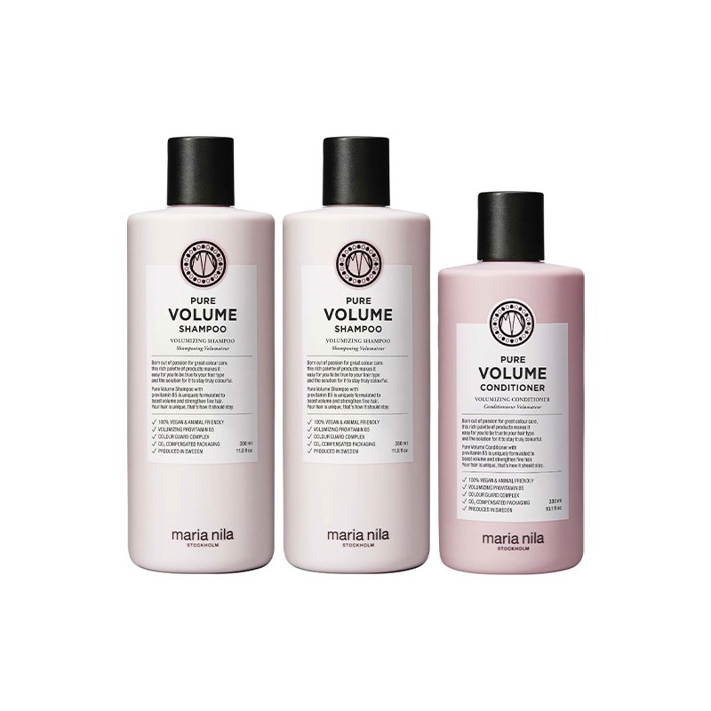 Maria Nila Pure Volume 2x Shampoo 350ml + Conditioner 300ml