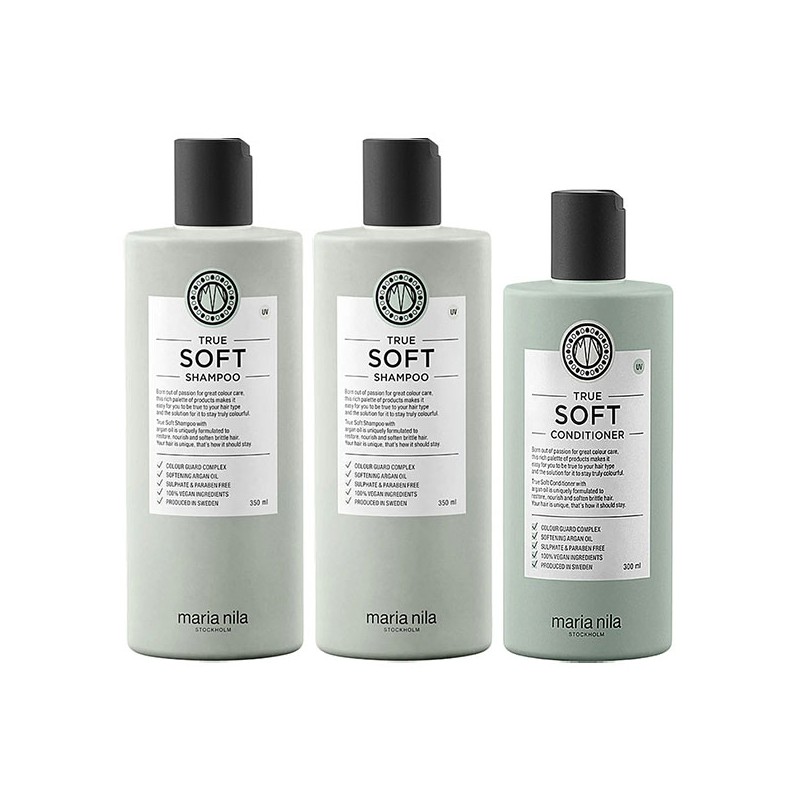 Maria Nila True Soft 2x Shampoo 350ml + Conditioner 300ml