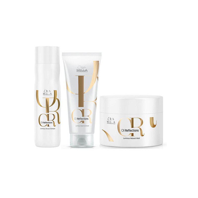 Wella Oil Reflections Shampoo 250ml + Oil Reflections Conditioner 200ml + Oil Reflections Mask 150ml