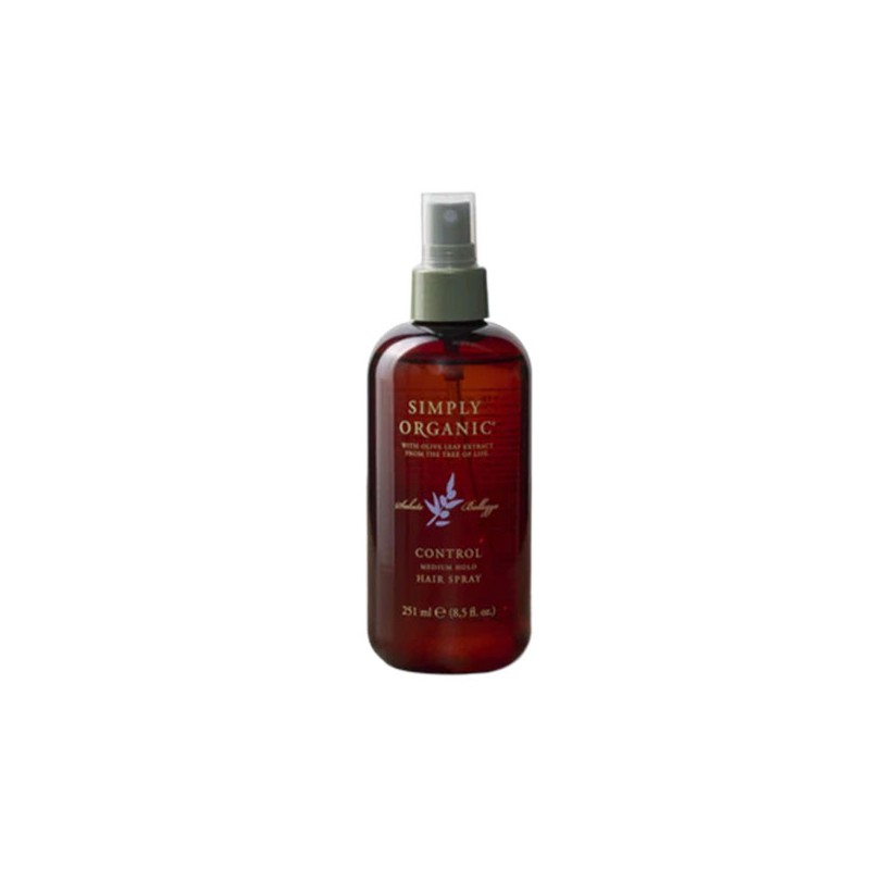 Simply Organic Control Medium Hold Hair Spray 251ml