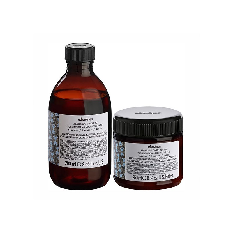 Davines Alchemic Tobacoo Shampoo 280ml + Tobacoo Conditioner 250ml