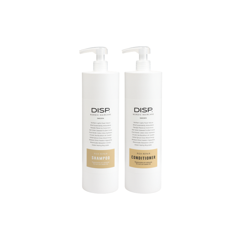 disp® Rich Repair Shampoo + Conditioner 1000ml