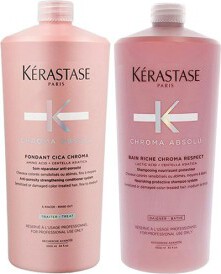 Kérastase Fondant Cica Chroma Shampoo 1000ml + Bain Riche Chroma Respect 1000ml