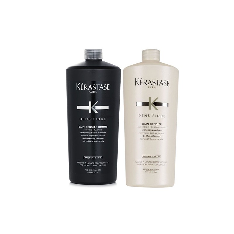 Kérastase Densifique Bain Densite Homme 1000ml + Bain Densite Shampoo 1000ml